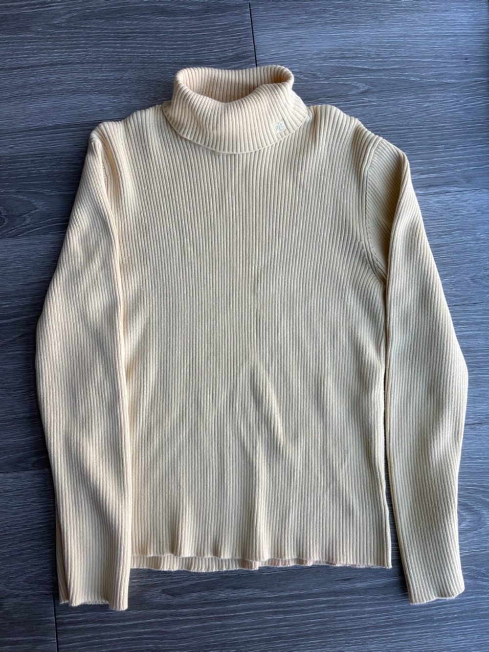 Lauren Ralph Lauren Butter Yellow Turtleneck Sweater